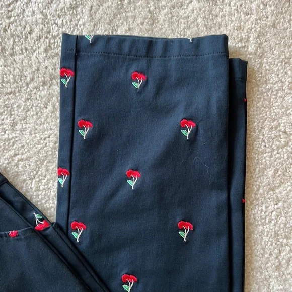 St.John Sport Wild Cherry Navy Pants - Picture 3 of 10